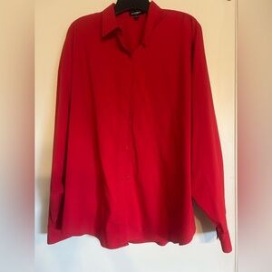 Express Vibrant Red Men's Button Down Shirt